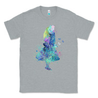 Heather Grey watercolor splatter alice in wonderland t shirt design Classic Tee - PixelWave