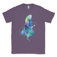 Lavender watercolor splatter alice in wonderland t shirt design Classic Tee - PixelWave