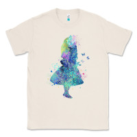 Natural watercolor splatter alice in wonderland t shirt design Classic Tee - PixelWave