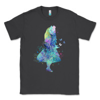Smoke watercolor splatter alice in wonderland t shirt design Classic Tee - PixelWave
