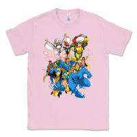 Bubblegum Pink group pic x men Classic Tee - PixelWave
