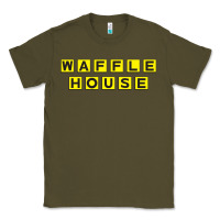 Army Green waffle hause Classic Tee - PixelWave