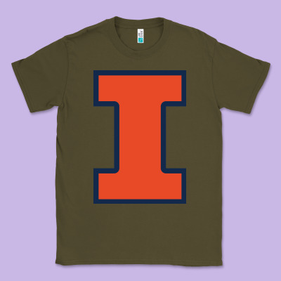 Illinois Fighting Illini Classic Tee Designed By Pixelwave