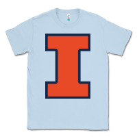 Dusty Blue illinois fighting illini Classic Tee - PixelWave