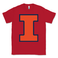 Red illinois fighting illini Classic Tee - PixelWave