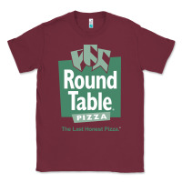 Burgundy round table pizza Classic Tee - PixelWave