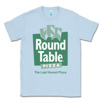 Dusty Blue round table pizza Classic Tee - PixelWave