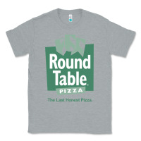 Heather Grey round table pizza Classic Tee - PixelWave