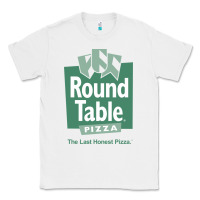 White round table pizza Classic Tee - PixelWave