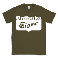 Army Green onitsuka tiger Classic Tee - PixelWave
