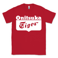 Red onitsuka tiger Classic Tee - PixelWave