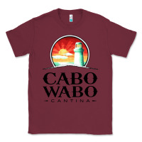 Burgundy cabo wabo Classic Tee - PixelWave