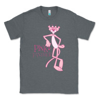 Charcoal Heather pink panther Classic Tee - PixelWave