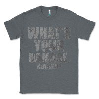 Charcoal Heather what's your damage, heather   heathers Classic Tee - PixelWave