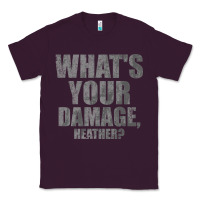 Plum what's your damage, heather   heathers Classic Tee - PixelWave