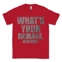 Red what's your damage, heather   heathers Classic Tee - PixelWave