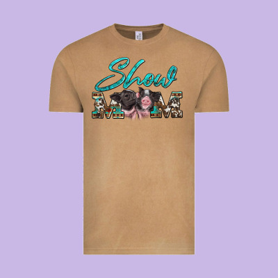 Show Mom Pigs Vintage Tee Designed By Artiststas