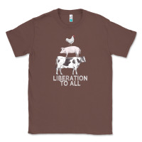 Chestnut liberation to all vegan vegetarian food animal love Classic Tee - PixelWave