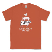 Copper liberation to all vegan vegetarian food animal love Classic Tee - PixelWave