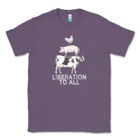 Lavender liberation to all vegan vegetarian food animal love Classic Tee - PixelWave