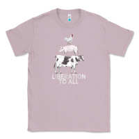 Lilac liberation to all vegan vegetarian food animal love Classic Tee - PixelWave