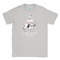 Moon Dust liberation to all vegan vegetarian food animal love Classic Tee - PixelWave