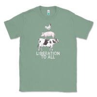 Sage liberation to all vegan vegetarian food animal love Classic Tee - PixelWave