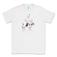 White liberation to all vegan vegetarian food animal love Classic Tee - PixelWave