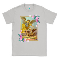 Moon Dust St Michael the Archangel - Protector Catholic Church Angel Classic Tee - PixelWave