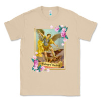 Mushroom St Michael the Archangel - Protector Catholic Church Angel Classic Tee - PixelWave