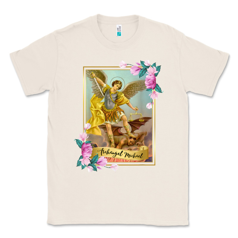 St Michael The Archangel - Protector Catholic Church Angel Classic Tee by PixelWave | Teevron