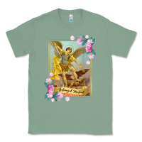 Sage St Michael the Archangel - Protector Catholic Church Angel Classic Tee - PixelWave