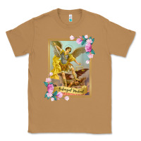 Toasted Coconut St Michael the Archangel - Protector Catholic Church Angel Classic Tee - PixelWave