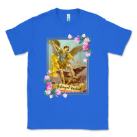 True Royal St Michael the Archangel - Protector Catholic Church Angel Classic Tee - PixelWave