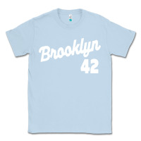 Dusty Blue brooklyn 42 Classic Tee - PixelWave