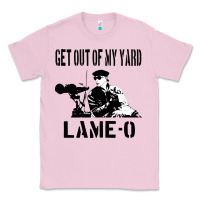 Bubblegum Pink get out of my yard lame o the burbs quote the burbs Classic Tee - Craftify