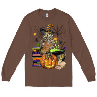 Chestnut halloween owl Long Sleeve Tee - BarkalooDesign