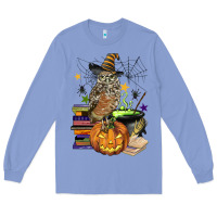 Colony Blue halloween owl Long Sleeve Tee - BarkalooDesign