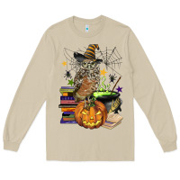 Mushroom halloween owl Long Sleeve Tee - BarkalooDesign