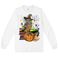 White halloween owl Long Sleeve Tee - BarkalooDesign