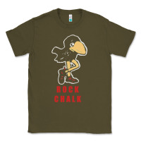 Army Green Vintage jayhawk ku Classic Tee - Craftify