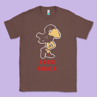 Vintage Jayhawk Ku Classic Tee Designed By Craftify