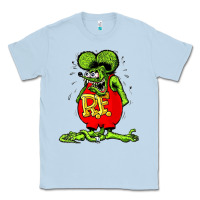 Dusty Blue Official Rat Fink Original Merchandise 1 Classic Tee - Craftify