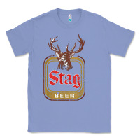 Colony Blue Vintage Stag Beer, distressed Classic Tee - Craftify
