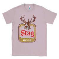 Lilac Vintage Stag Beer, distressed Classic Tee - Craftify