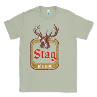 Matcha Vintage Stag Beer, distressed Classic Tee - Craftify