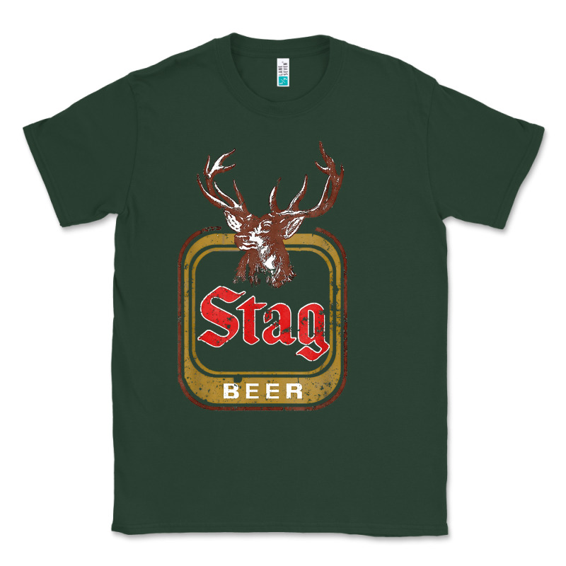 Vintage Stag Beer, Distressed Classic Tee by Craftify | Teevron
