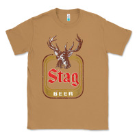 Toasted Coconut Vintage Stag Beer, distressed Classic Tee - Craftify