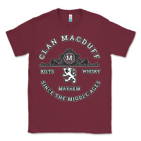 Burgundy clan macduff scottish kilt highland games t shirt Classic Tee - Craftify