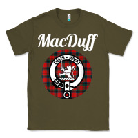 Army Green MacDuff Clan Scottish Name Coat Of Arms Tartan Classic Tee - Craftify